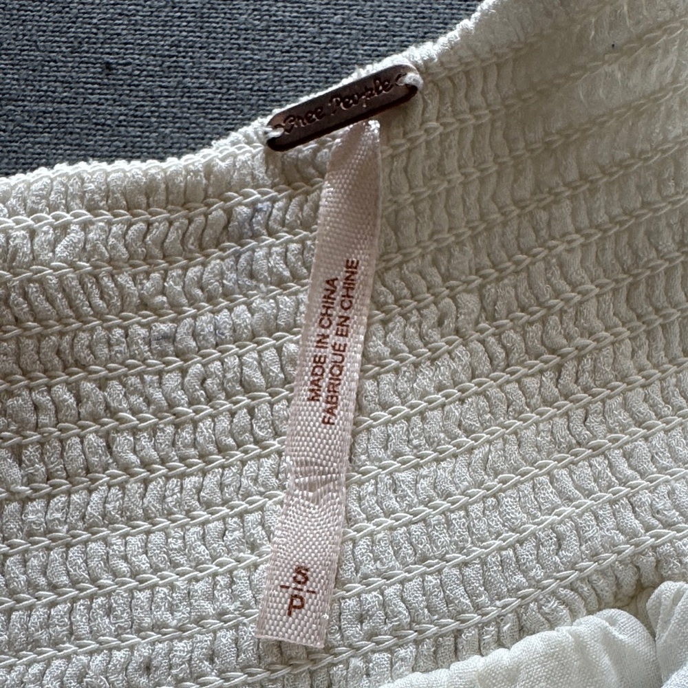 Free People Ombre A-Line Skirt in Blue and White - Picture 2 of 4